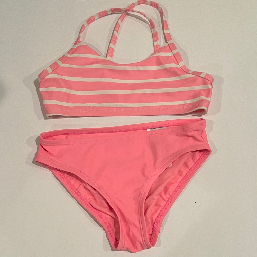 GAP Kids Pink Striped Bikini
